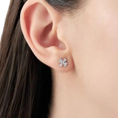 【送料無料】【ラッピング無料】ヨンドシー 4℃ K10ホワイトゴールド ピアス キュービックジルコニア_3