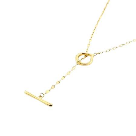 【送料無料】【ラッピング無料】ヨンドシー 4℃ Spring Collection K10イエローゴールド ネックレスの画像