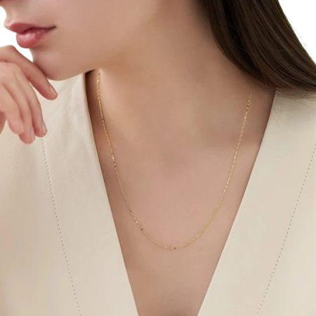 【送料無料】【ラッピング無料】ヨンドシー 4℃ Spring Collection K10イエローゴールド ネックレスの画像