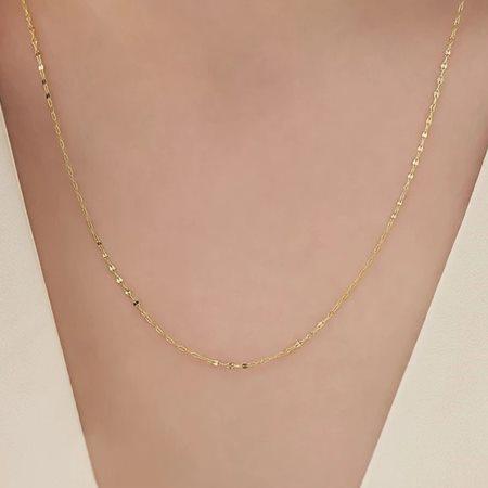 【送料無料】【ラッピング無料】ヨンドシー 4℃ Spring Collection K10イエローゴールド ネックレスの画像