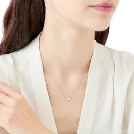 4℃ k10 ピンクゴールドネックレス　桜コレクション 4℃（ヨンドシー） ネックレス K10ピンクゴールド SAKURA Collection 桜