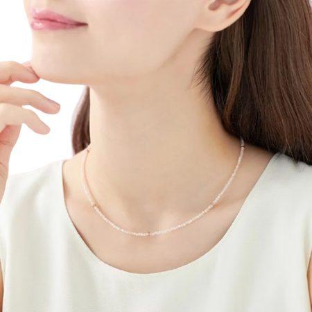 4℃（ヨンドシー） ネックレス シルバー SAKURA Collection 桜 ビーズ