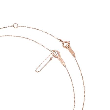 4℃（ヨンドシー） ネックレス シルバー しずく シンプル ダイヤモンド