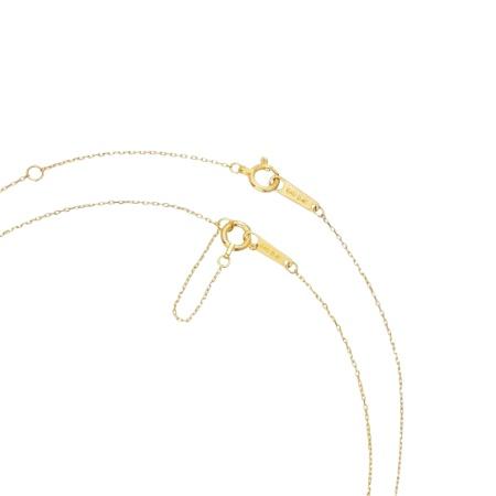 ヨンドシー 4℃ ネックレス K18イエローゴールド EAU DOUCE４℃ 月桂樹 ダイヤモンド レディースの画像