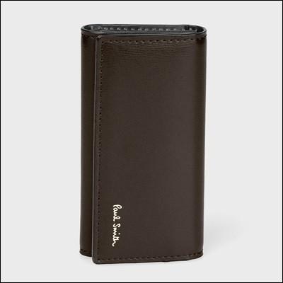 メール便送料無料 ポールスミス シティエンボス キーケース ダークブラウン Paul Smith ラッピング無料 在庫限りッ アウトレット Www Mysmileteethwhitening Com