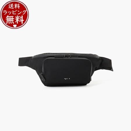 アニエスべー agnes b ボディバッグ ウエストポーチ ブラック 