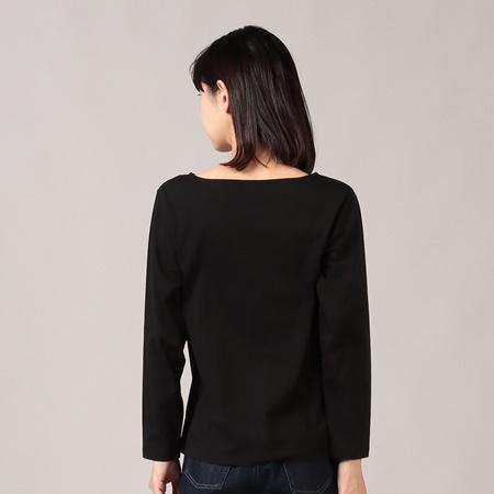 アニエスべー agnes b Tシャツ コットンロングTシャツ ブラック Mサイズ｜paris-lounge｜02