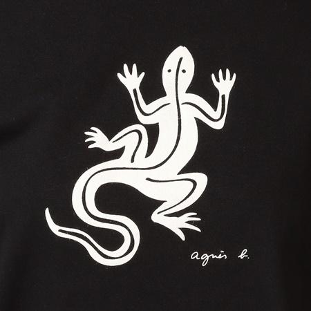 アニエスべー agnes b Tシャツ コットンロングTシャツ ブラック Mサイズ｜paris-lounge｜03