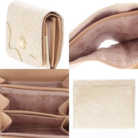 ANNA SUI（アナスイ） 折財布 ルーミー 二つ折り財布 ゴールド : Paris