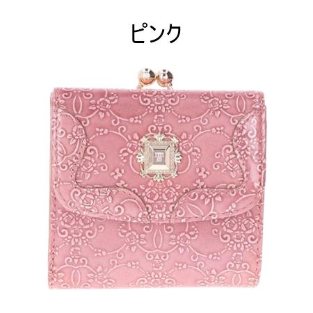 【SSS品】Anna Sui アナスイ レザー 財布 二つ折り財布 ピンク ANNA SUI 財布 SUI(アナスイ) ルーミー 二つ折り財布 レディース
