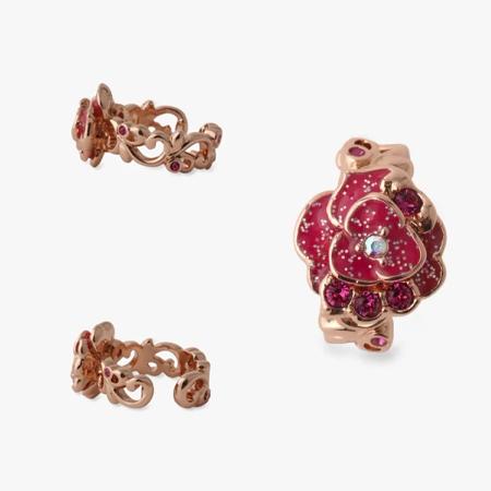 【送料無料】【ラッピング無料】アナスイ ANNASUI ネックレス イヤーカフ 誕生石カラー 7月 ルビー 2点セット_4