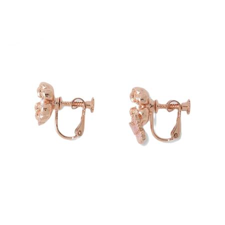 【送料無料】【ラッピング無料】アナスイ ANNASUI アクセサリー クローバーモチーフ イヤリング ピンク_1
