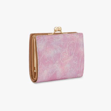 ANNA SUI アナスイ パピヨン がま口 二つ折り財布 エナメル パープル ANNA SUI（アナスイ） 二つ折り財布 がま口 レディース パピヨン