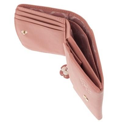 CLATHAS（クレイサス） 財布 折財布 二つ折り BOX ワッフル ピンク