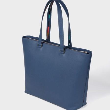 かわいい～！」 bj25. レア物! Paul Smith トートバッグ ネイビー 本革