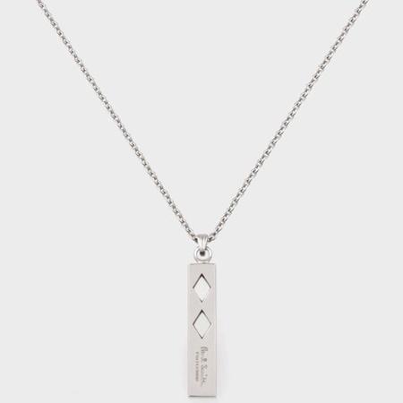 人気満点 ネックレス ポールスミス 新品 正規品 送料無料 バッグ 財布 ポールスミス ダイヤパターン Smith Paul シルバー メンズアクセサリー Techguff Com