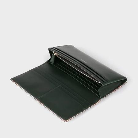 ポールスミス 長財布 マルチストライプ グリーン Paul Smith ポールスミス 長財布 マルチストライプエッジ