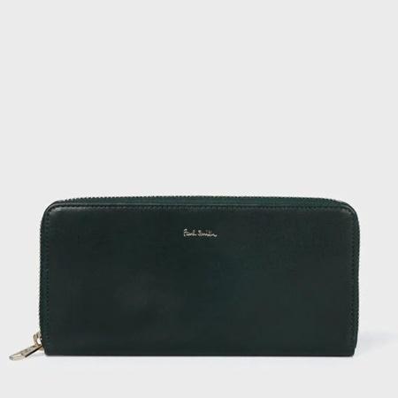 ポールスミス PaulSmith ベジタン ラウンドジップ 長財布　ブラック Paul Smith（ポール・スミス） 長財布 ラウンドファスナー 財布 レザー