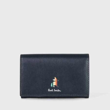 【新品未使用】ポールスミス　カードケース　マーケトリーストライプラビット Paul Smith（ポール・スミス） 名刺入れ カードケース マーケトリー