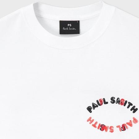 【送料無料】【ラッピング無料】ポールスミス Paul Smith Tシャツ Happy フリップロゴ 半袖 綿100%｜paris-lounge｜05