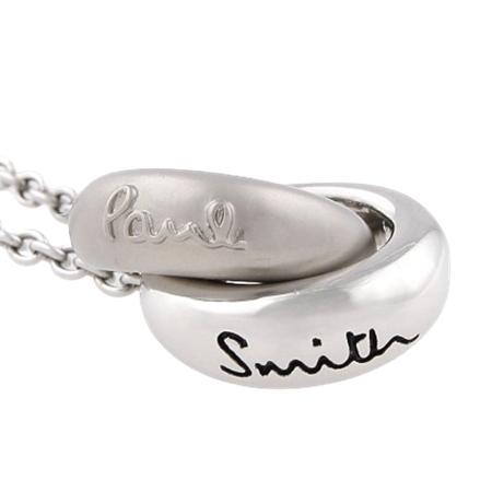 【送料無料】【ラッピング無料】ポールスミス Paul Smith アクセサリー Double Ring Motif ネックレス 日本製 シルバーの画像