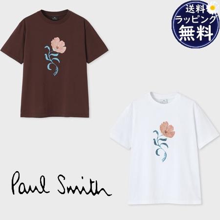 【送料無料】【ラッピング無料】ポールスミス Paul Smith Tシャツ ウィメンズ PS Poppies 半袖Tシャツ 綿100%
