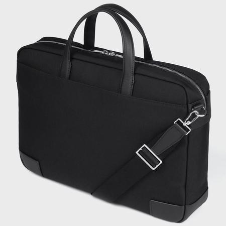 【送料無料】【ラッピング無料】ポールスミス Paul Smith ビジネスバッグ シャドーストライプ 2WAY ブリーフケース 軽量 ブラックの画像