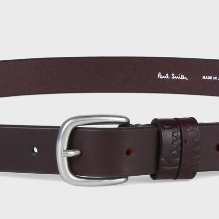 Paul Smith レザーベルト カラーステッチ 箱付き Paul Smith（ポール・スミス） 即納 【送料無料】【ラッピング無料