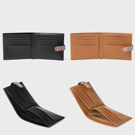 【送料無料】【ラッピング無料】ポールスミス Paul Smith 折財布 シグネチャーストライプタブ 札入れの画像