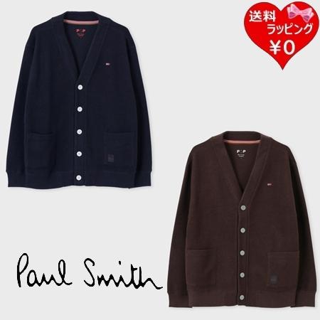 【新品タグ付き】ポールスミス loungewear Vネック カーディガン L Paul Smith（ポール・スミス） カーディガン Stripe Bar インレイ 長袖