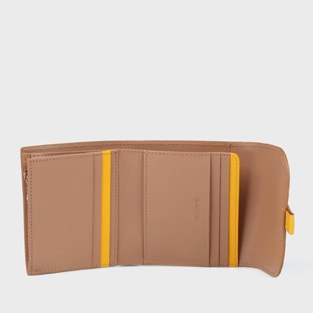 Paul Smith　ベルトストラップ 2つ折財布　ブラウン　バイカラー Paul Smith ベルトストラップ 2つ折財布 ブラウン バイカラー - メルカリ