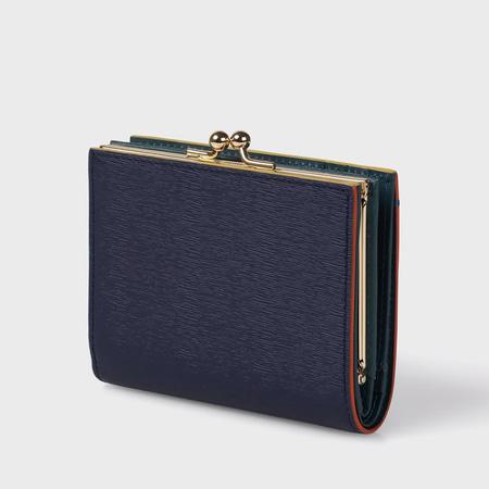 未使用 Paul Smith ポールスミス 二つ折り財布 カラードエッジ がま口 Paul Smith（ポール・スミス） 財布 レディース カラードエッジ がま口
