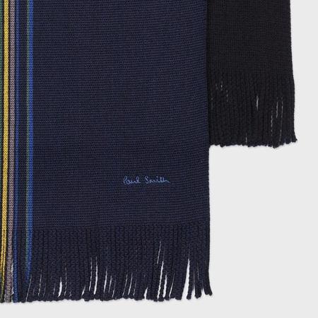 Paul Smith（ポール・スミス） マフラー メンズ ハーフストライプ