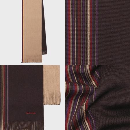 Paul Smith（ポール・スミス） マフラー メンズ ハーフストライプ