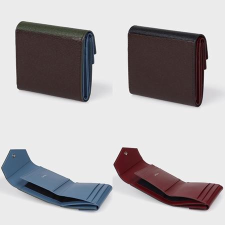 ポールスミス Paul Smith 財布 折財布 カラーブロックSS26 2つ折り財布の画像