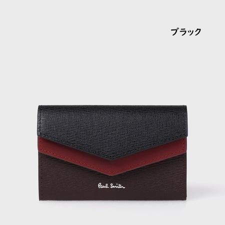 専用 極美品 ポールスミス 花柄 ロロピ シルク混 光沢 上下 ネイビー M Paul Smith（ポール・スミス） 名刺入れ カラーブロックSS26 : Paris