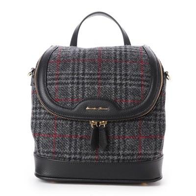 サマンサタバサ リュック 2wayミニリュック ムーンツイードコレクション グレー Samantha Thavasa