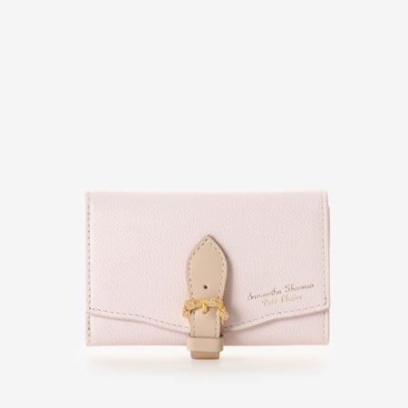 サマンサタバサプチチョイス Samantha Thavasa 財布 Petit Samantha Choice 折財布 財布 帽子 ファッション小物 Stp Paris カモミールモチーフベルトl字ジップ折財布 Lounge ベビーピンク 海外正規品 の