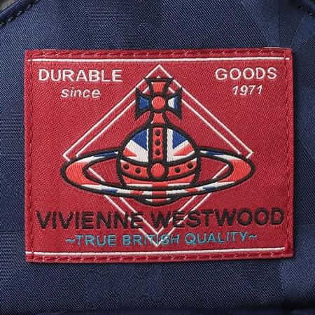 Vivienne Westwood チェッカー ORB リュック ブルー Vivienne Westwood（ヴィヴィアンウエストウッド） リュック