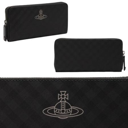 【送料無料】【ラッピング無料】ヴィヴィアン ウエストウッド Vivienne Westwood 財布 長財布 EMBOSSED ラウンドファスナー長財布の画像