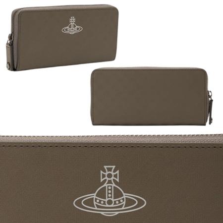 【送料無料】【ラッピング無料】ヴィヴィアン ウエストウッド Vivienne Westwood 財布 長財布 EMBOSSED ラウンドファスナー長財布の画像