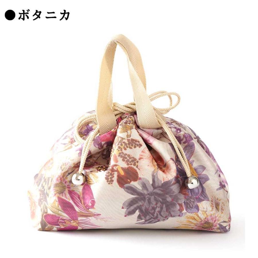 花柄 バッグイン巾着 日本製 巾着バッグ バッグインバッグ おしゃれ