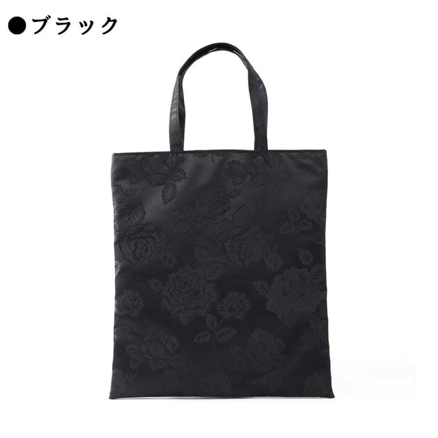 ブラックフォーマルバッグ 日本製 トートバッグ ローズ エレガンス