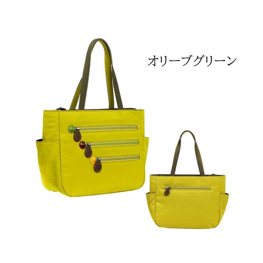 KFB レインボー トートバッグ ハンドバッグ 4色 レディース 軽い