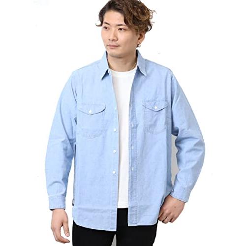 [リー] シャツ 【公式】 デニムワークシャツ メンズ LM7233-298 FADE S/W S
