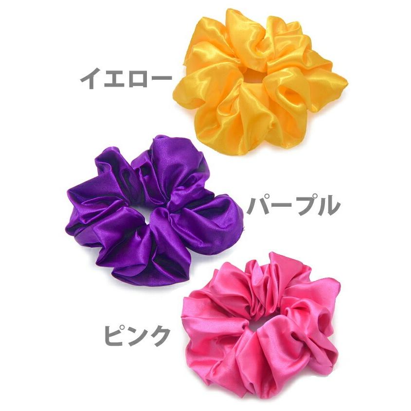 パリスキッズ シュシュ ヘアアクセサリー ヘアゴム レインボー