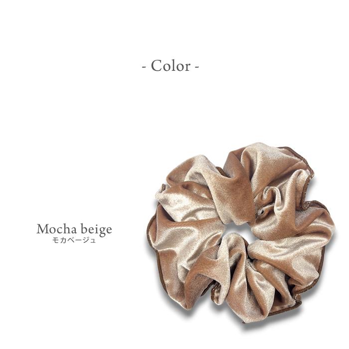 パリスキッズ シュシュ ベロア ヘアアクセサリー ヘアゴム シンプル