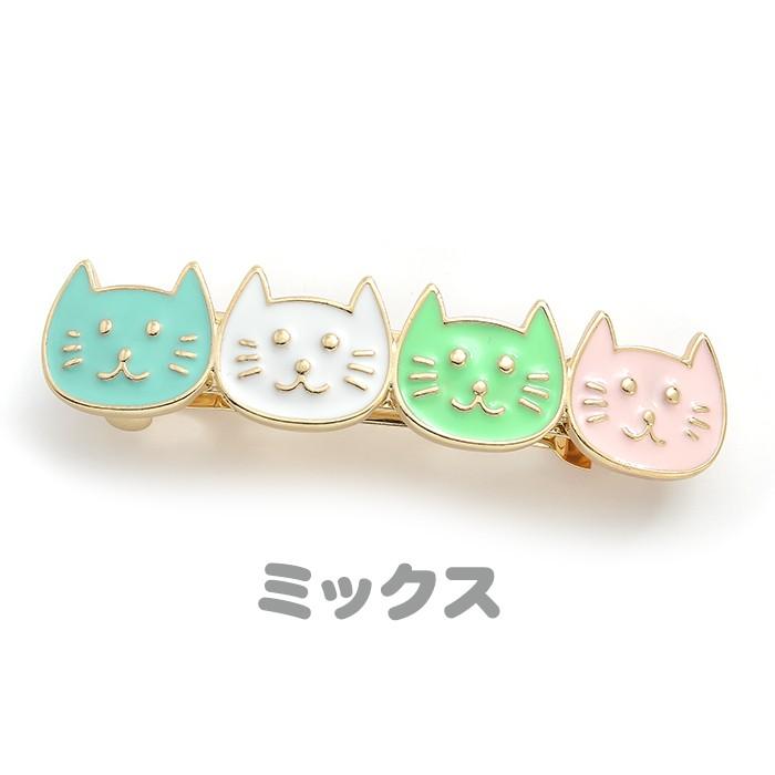 パリスキッズ バレッタ ねこ 猫 キャット にゃんこ フェイス