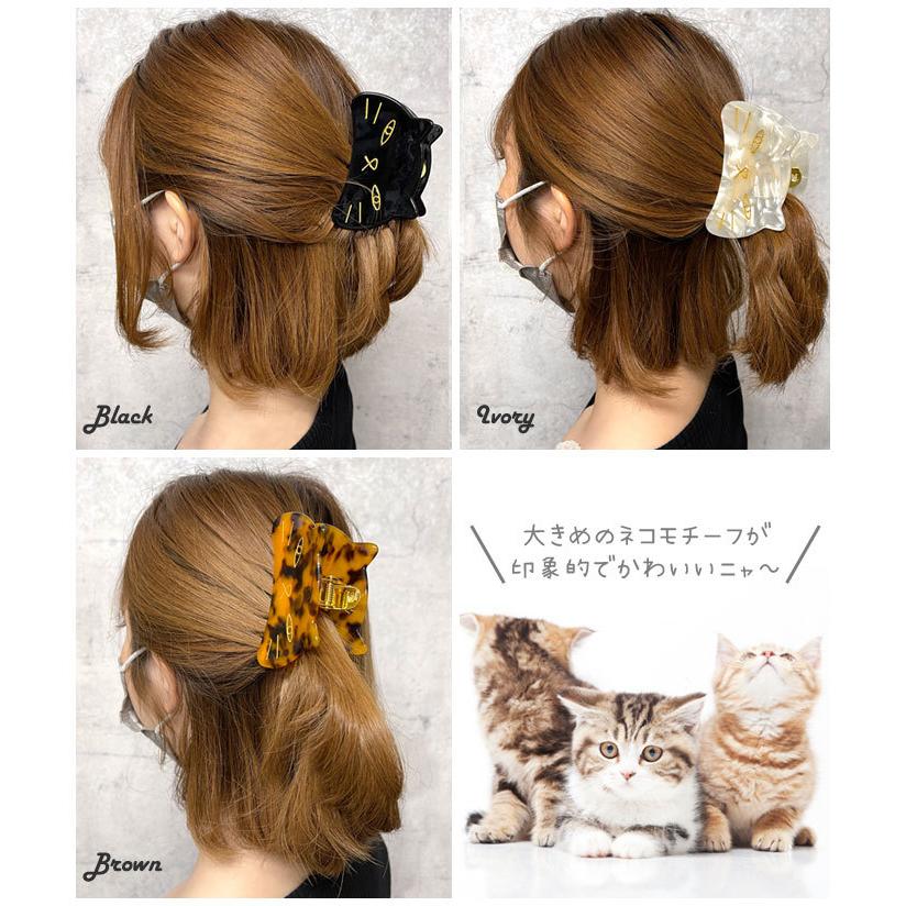 ⑬imac イマック 猫 ヘアクリップ バレッタ 髪どめ髪飾り ねこ ネコ