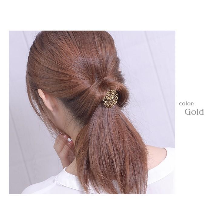 パリスキッズ ヘアゴム ヘアアクセサリー ヘアアクセ 透かし